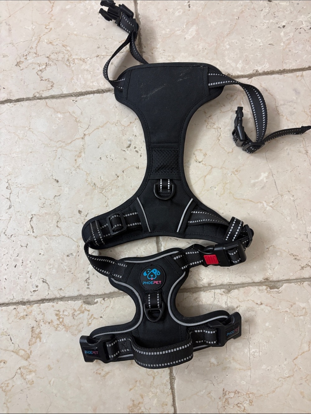 Reflective Black No-Pull Dog Harness